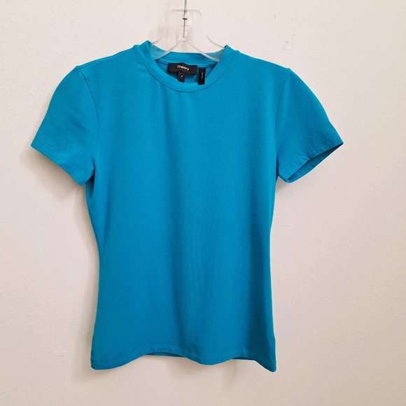 Theory Tops - Theory Tiny Tee T- Shirt  Blue Size P Short Sleeve Preowned Good Conditi…